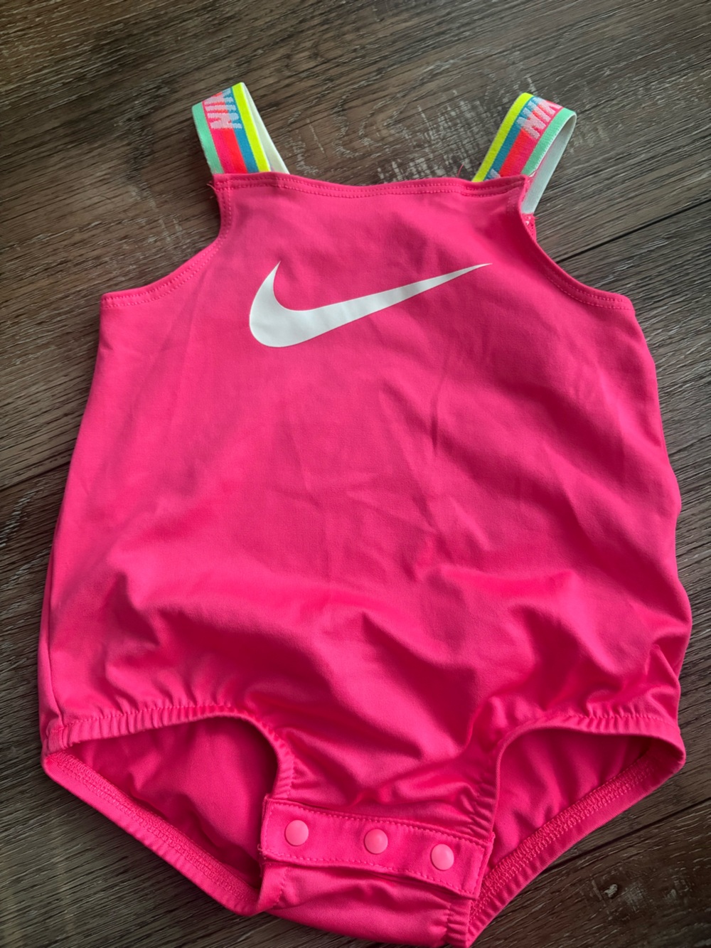 Nike Kids Hot Pink Athletic Tank with White Swoosh